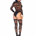 Truth Or Dare Bodysuit And Thigh Highs Set